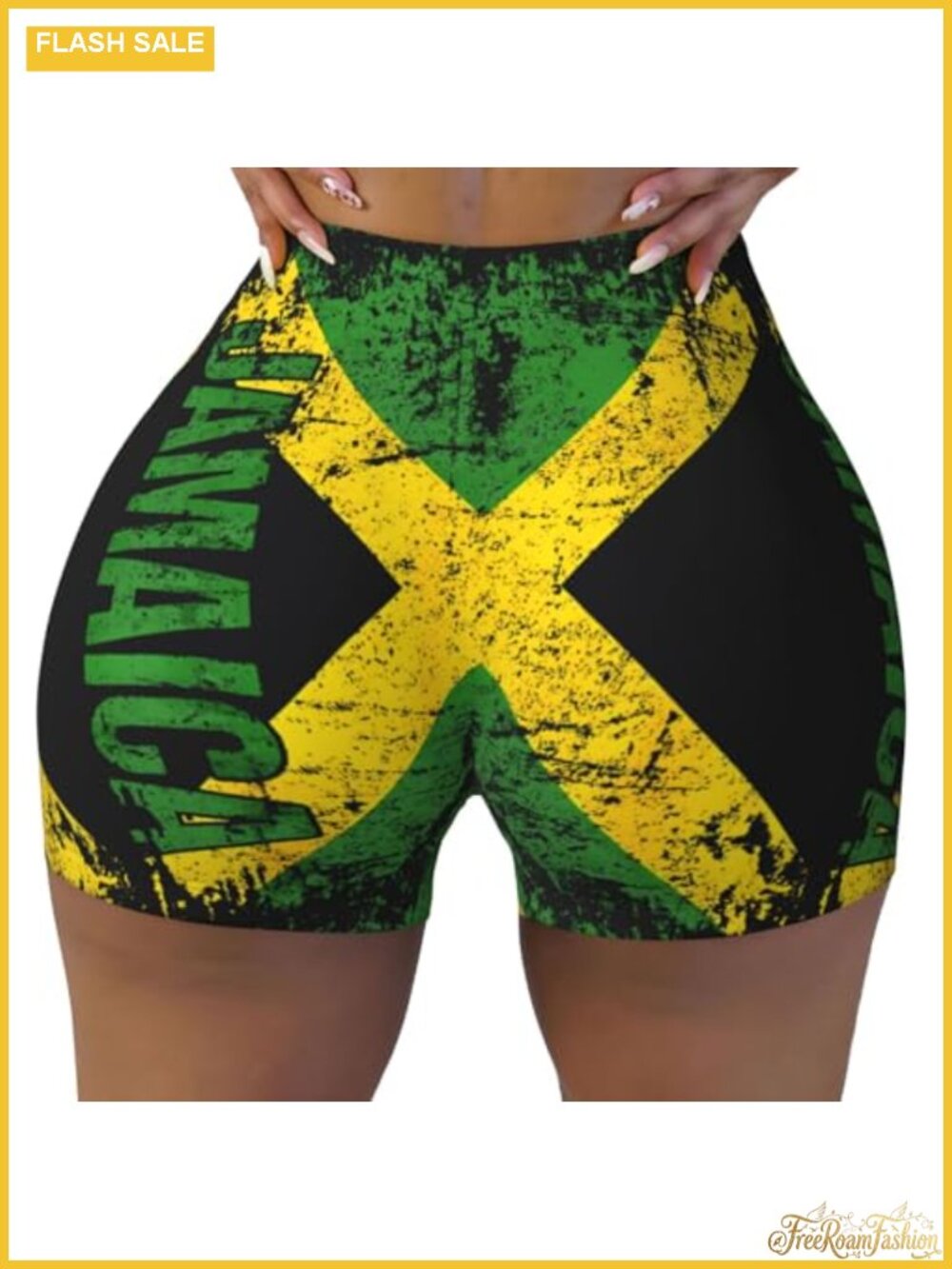 High Waist Biker Shorts 95% Polyester 5% Spandex Workout Yoga Running